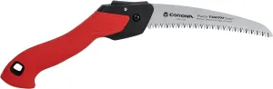 Corona Tools 7-Inch RazorTOOTH Folding Saw | Pruning Saw Designed for Single-Hand Use | Curved Blade Hand Saw | Cuts Branches Up to 3" in Diameter | RS16120, Red