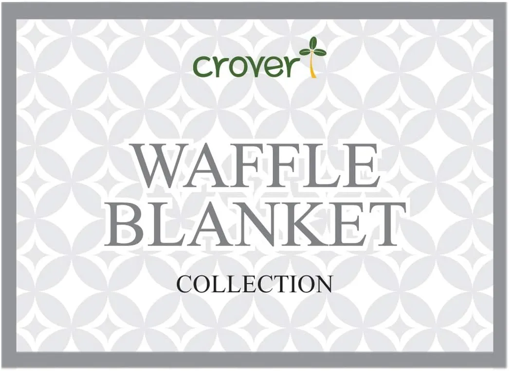 Crover All Season Waffle Premium Thermal Blanket Twin Size 66”x90” Durable Soft Cozy Breathable Weave Design 100% Cotton, Ivory