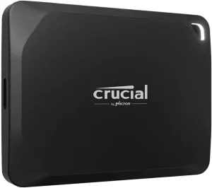 Crucial X10 Pro 2TB Portable SSD, Up to 2100MB/s Read, 2000MB/s Write, USB 3.2 USB-C, External Solid State Drive, Durable Storage for PC & Mac, for Professional Creators, Black - ‎CT2000X10PROSSD902