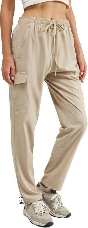 CT-Tebrun Women's Hiking Pants with Pocket Quick Dry Lightweight Cargo Pants Travel Hiking Runing Pants Outdoors