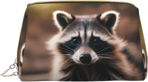 Cute Raccoon (1) Toiletry Pouch, Travel-Friendly Makeup Organizer For Makeup Brushes, Lipsticks