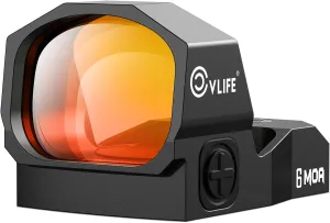 CVLIFE WolfCovert Motion Awake 6 MOA Pistol Red/Green Dot Sight for RMR, 1.1" Large Lens Red Dot Scope for Full-Sized Pistols, Open Reflex Optics Sight with Adapter for MOS & 21MM Picatinny