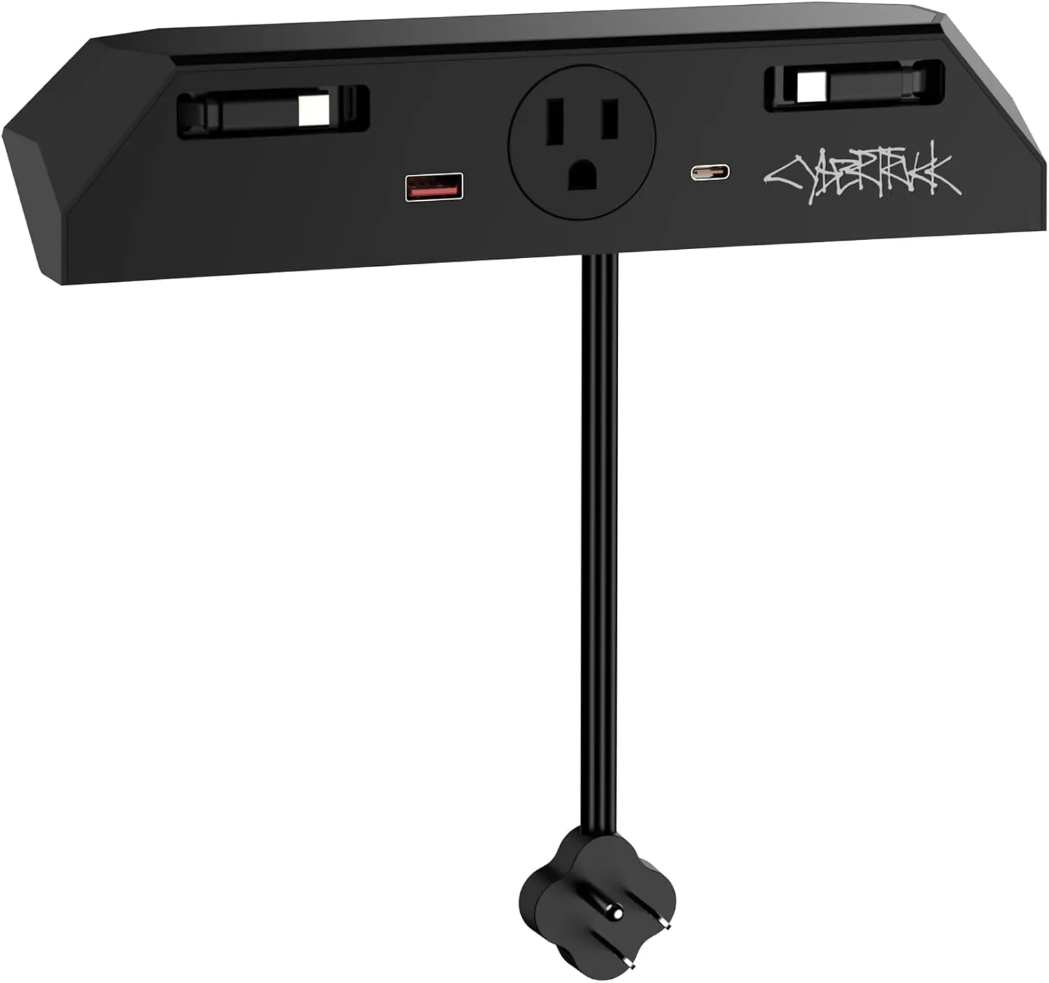 Cybertruck Multi-Ports USB Hub for Tesla Cybertruck 2023  Center Console Hidden Fast Charger with Retractable Cable Dual USB-C Ports Docking Drawer Station Accessories (Cybertruck All-Wheel Drive)