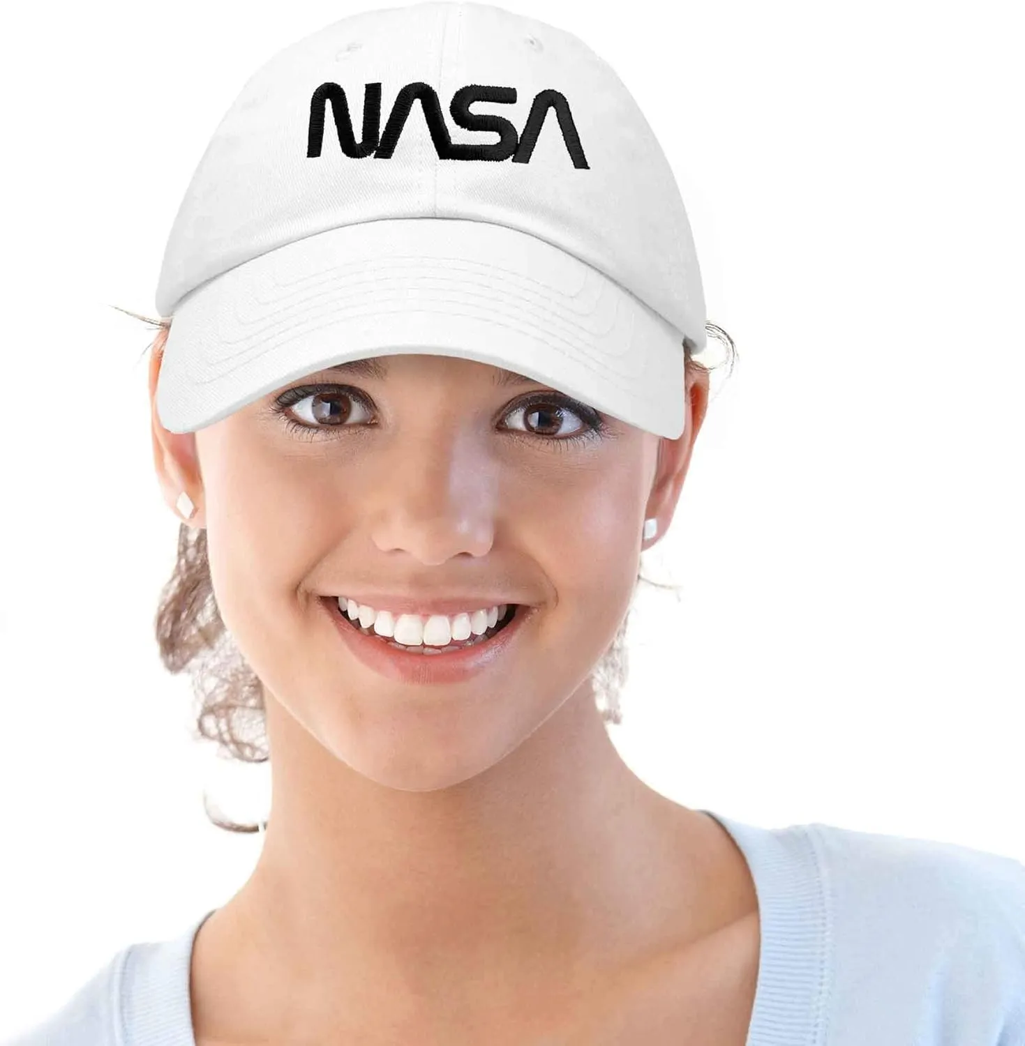 DALIX NASA Embroidered Mens Womens Cotton Dad Hat Baseball Cap Adjustable