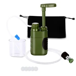 DALYNN Outdoor Water Filter St Water Filtration System for Family Preparedness Camping Hiking Emergency