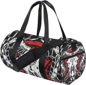 Devil Skull Baphomet Satanic Pentagram Sports Gym Bag for Women and Men Travel Duffel Bag