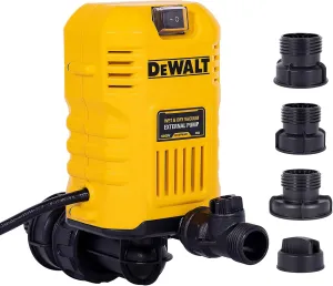 DEWALT Wet Dry Vac External Pump DXVPA101, Shop Vac Accessory for Hard to Reach Areas, 60 Ft Lift, 11 Gal/Min Flow, 19 Ft Cord