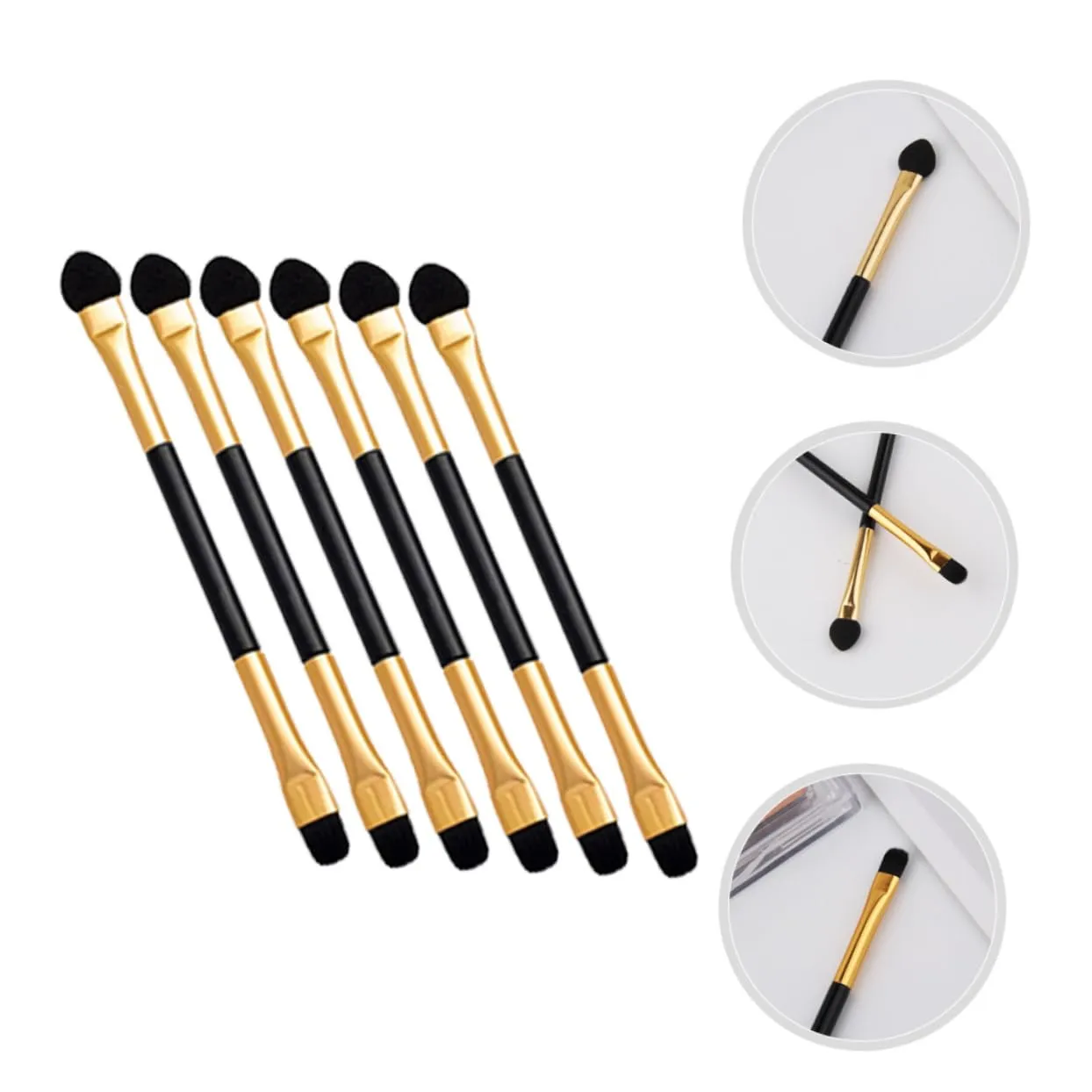 Didiseaon 100pcs Dual-ended Eye Shadow Brush for Women Versatile Makeup Applicators for Eye Makeup Compact Design for Option
