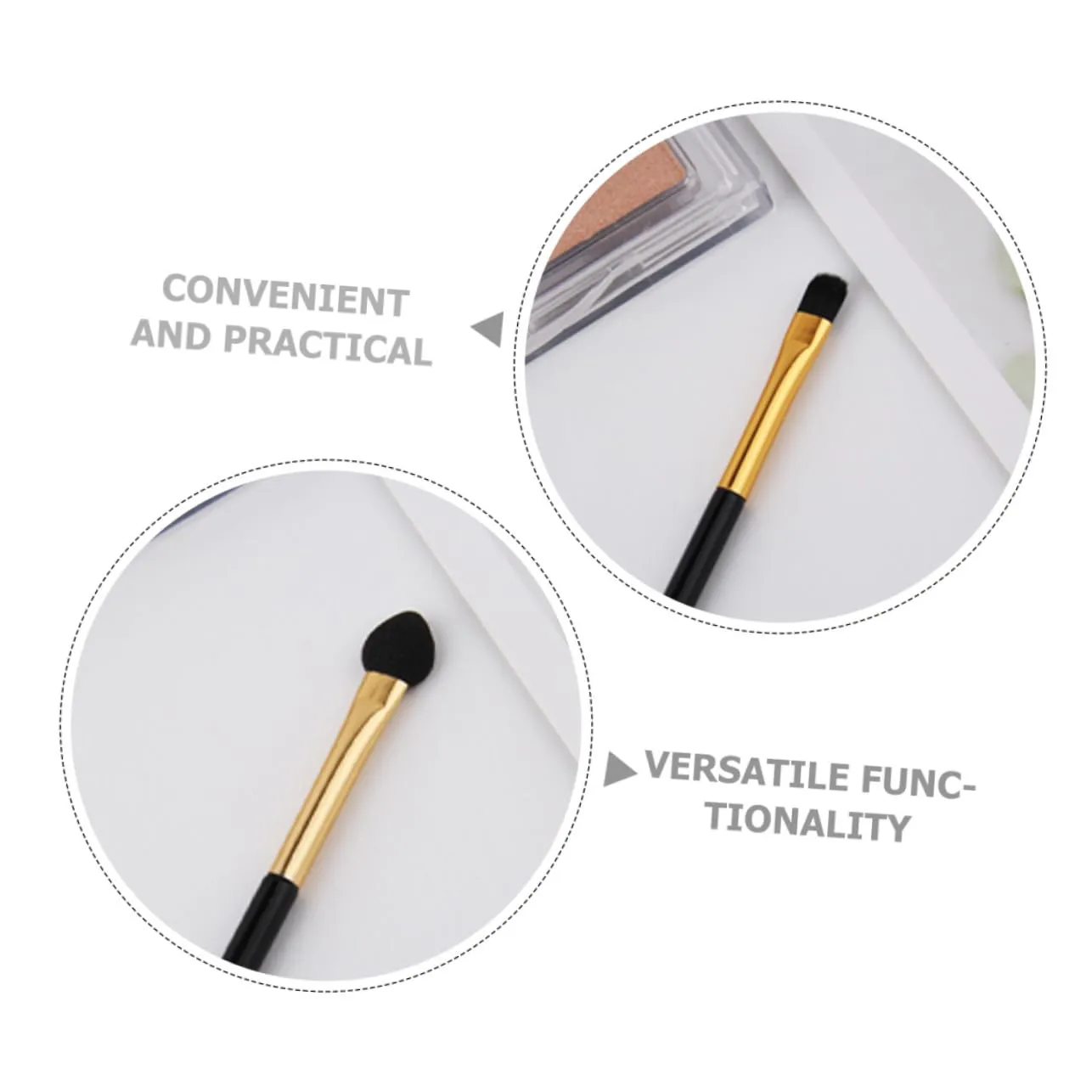 Didiseaon 100pcs Dual-ended Eye Shadow Brush for Women Versatile Makeup Applicators for Eye Makeup Compact Design for Option