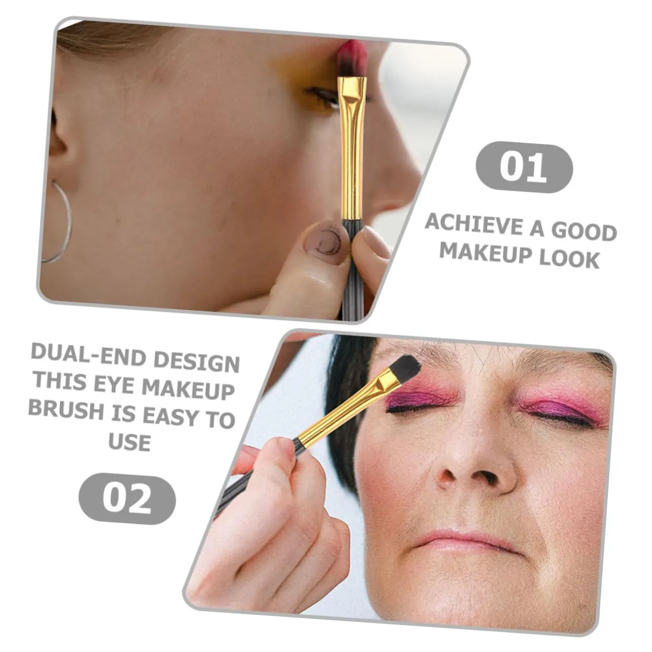Didiseaon 100pcs Dual-ended Eye Shadow Brush for Women Versatile Makeup Applicators for Eye Makeup Compact Design for Option
