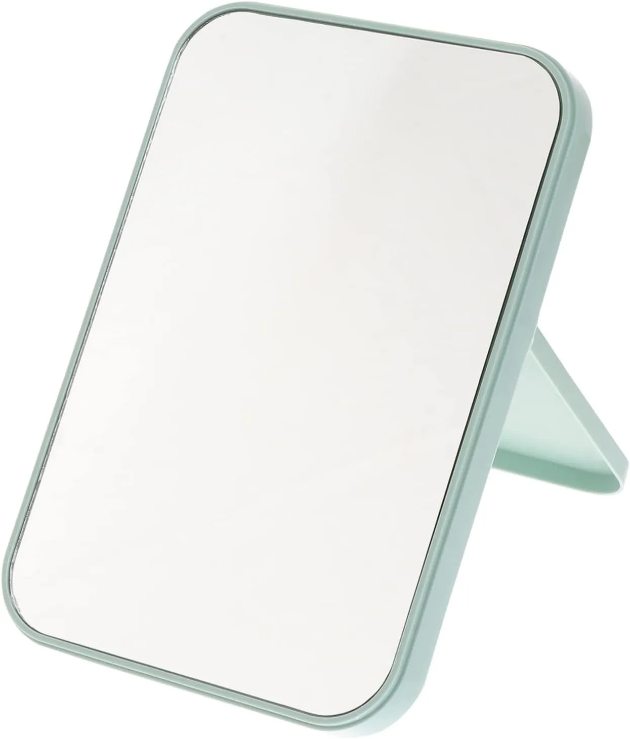 Didiseaon Women Foldable Cosmetic Mirror Portable Square Makeup Mirror for Travel Home Office Use Light Green Compact Design High Definition