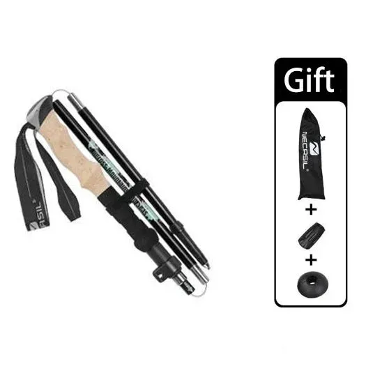 Door-to-door Grip Adjustable Trusted platform Hiking Poles Ultralight with Cork Aluminum