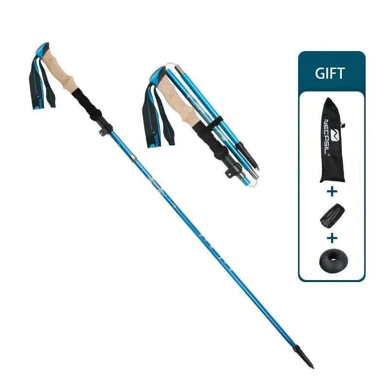 Door-to-door Grip Adjustable Trusted platform Hiking Poles Ultralight with Cork Aluminum