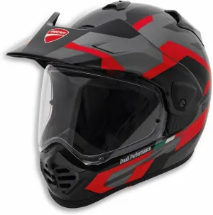 Ducati Strada Tour V5 Full-face Helmet 98108801, Black/Silver?Red