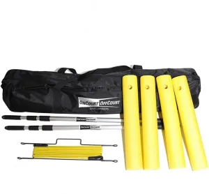 E-Z Airzone - Tennis Target System & Training Aid | Portable & Lightweight | Net Adjusts up to 7 Ft | Quick Set-Up No Tools Needed | Weather-Resistant | Stop Hitting Balls Into The Net | Bag Included