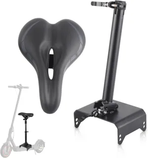 Electric Scooter Seat Saddle, Foldable Adjustable Shock Absorbing Foam Cushion Seat Electric Scooter Modification Accessories, Scooter Seat Saddle for Ninebot F Series F20 F25 F30