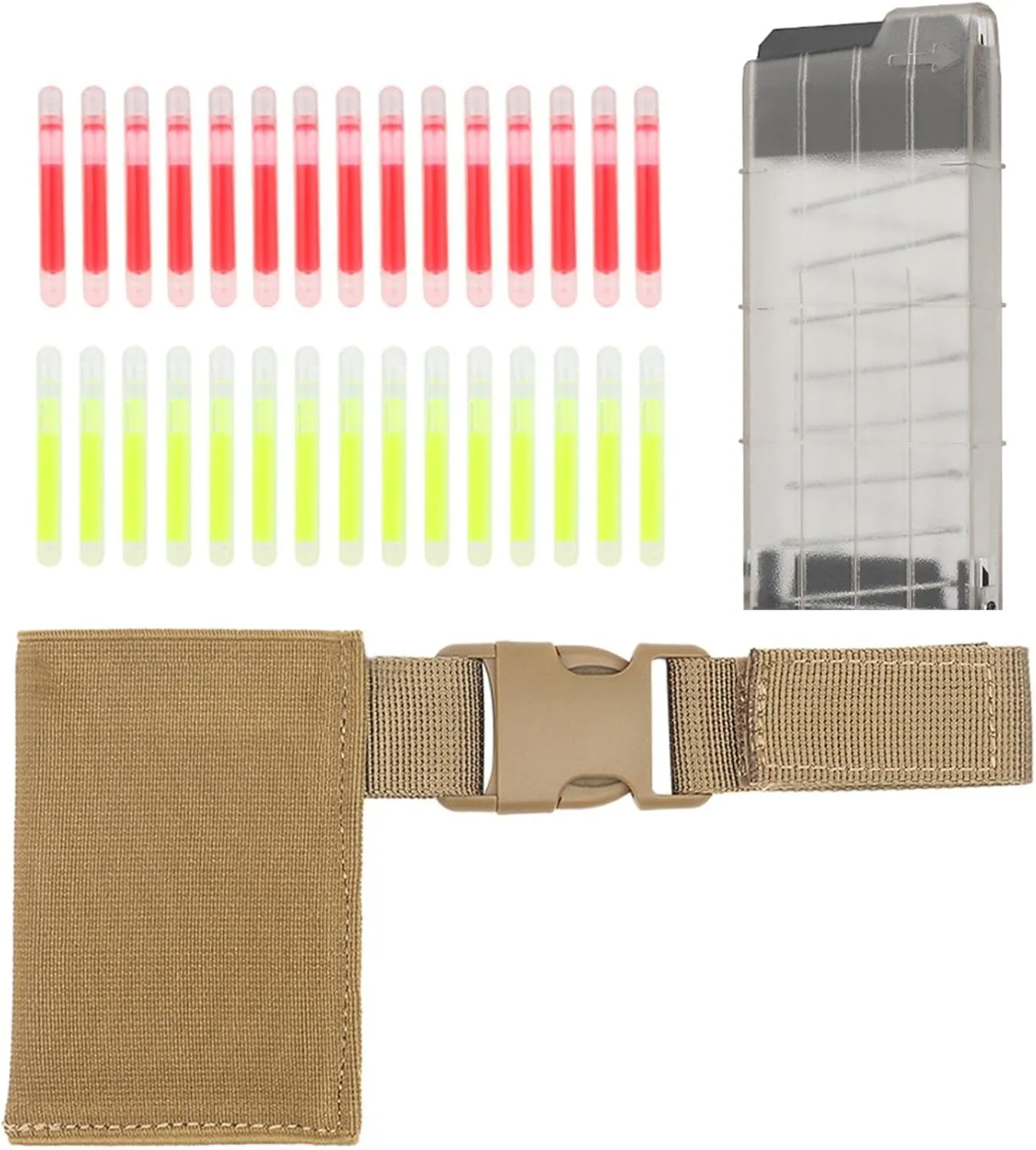 Emergency Glow Sticks for Marking and Signaling, Portable Labeling Tool with Sleeve