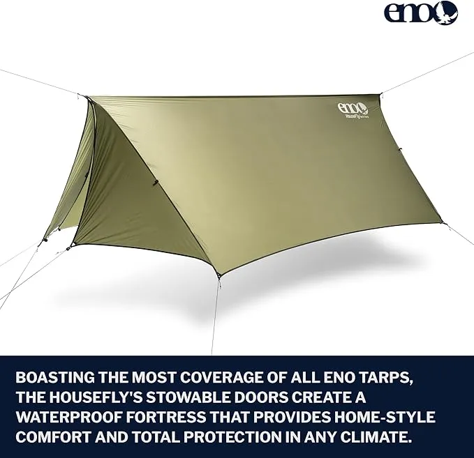 ENO - Eagles Nest Outfitters HouseFly Rain Tarp, Ultralight Camping Tarp