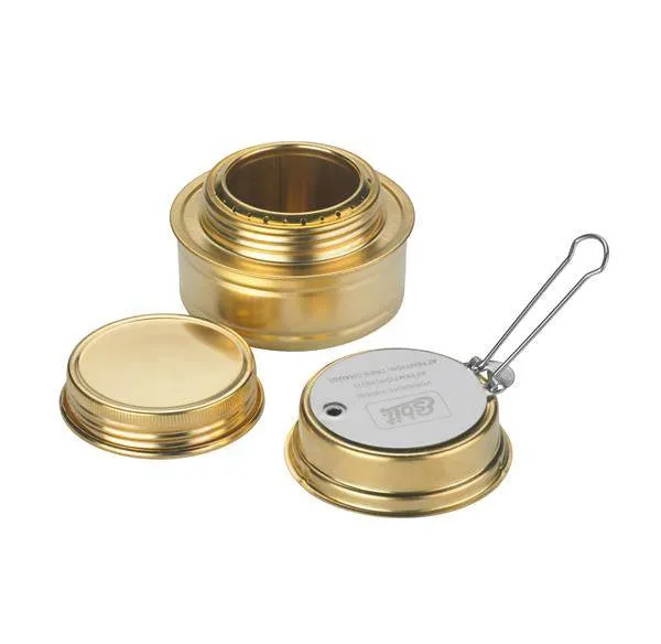 Esbit Brass Alcohol Burner Camping Stove with Variable Temperature Control