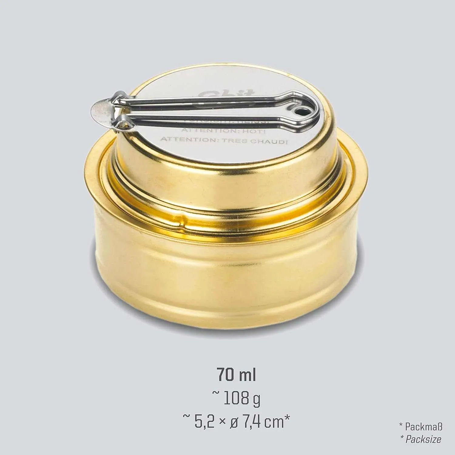 Esbit Brass Alcohol Burner Camping Stove with Variable Temperature Control