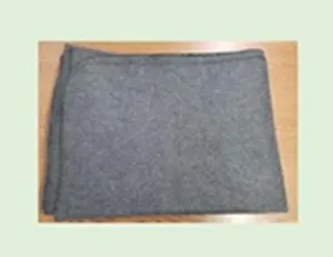 etc Wool Blend Relief Blanket, 30% Wool, 70% Synthetic, Gray, Emergency & Disaster Relief (62" x 82")