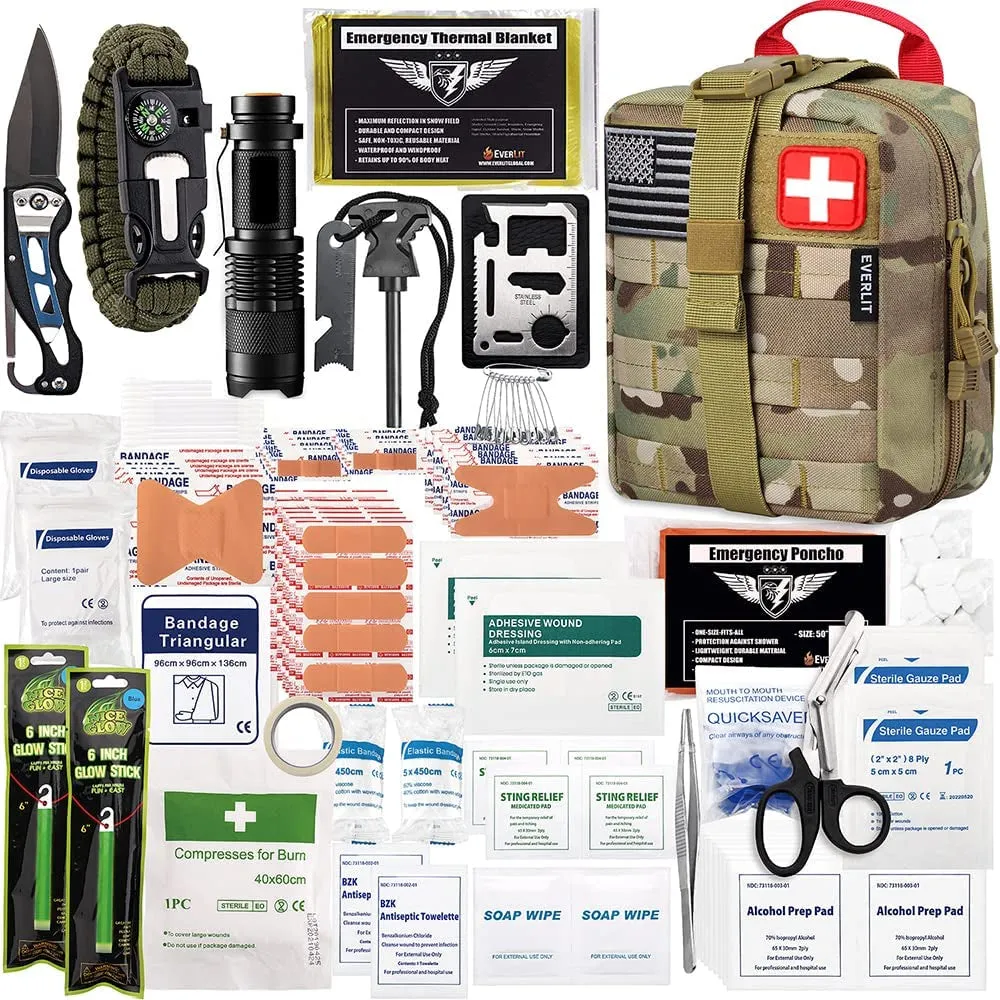 EVERLIT 250-Piece Tactical First Aid Kit