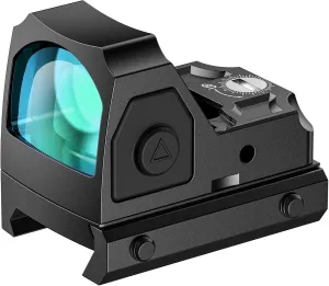 EZshoot Red/Green Dot Sight Motion Awake Optic for Pistols, 2MOA Dot, 12 Brightness Adjustment Red/Green Dot Scope, Suitable for RMR, Open Reflex Optics with Adapter Plate for MOS and 21mm Picatinny