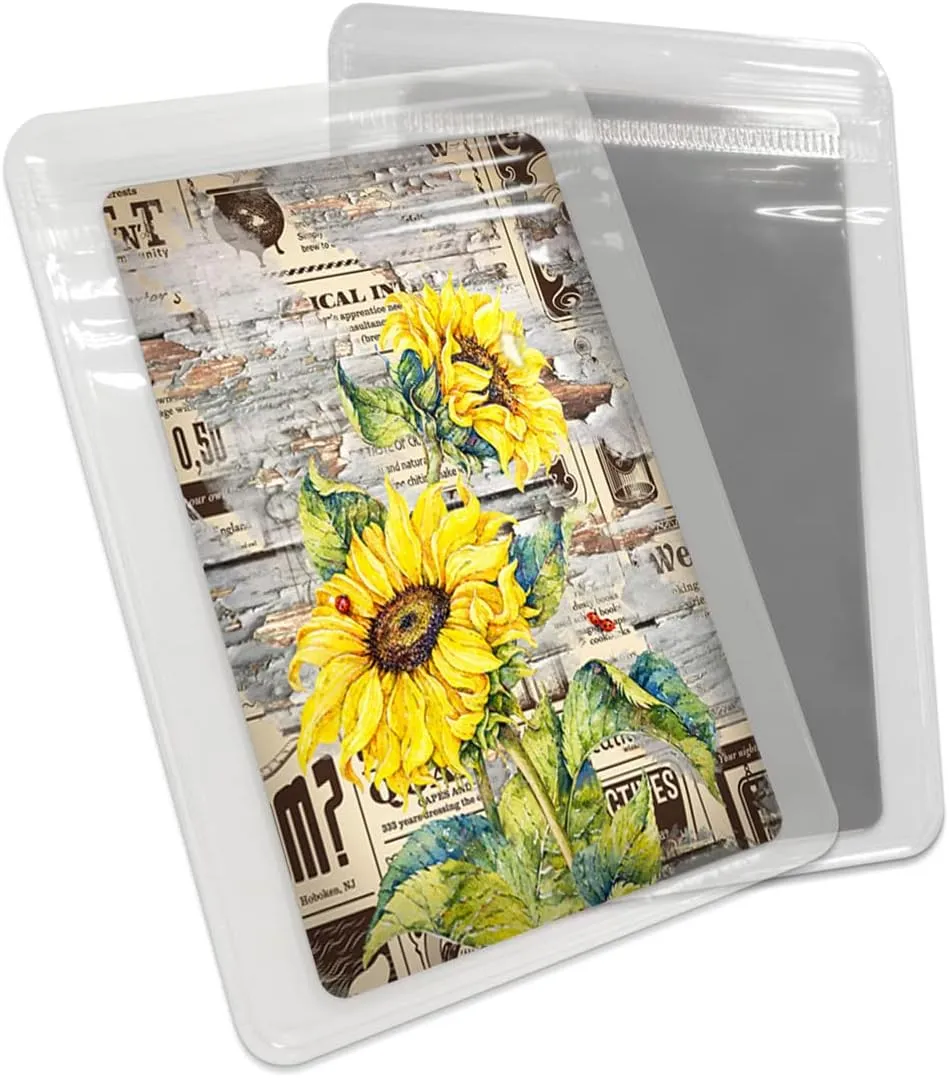 Farmhouse Florals Retro Newspaper Small Compact Mirror for Purse, Farmhouse Florals Retro Newspaper Travel Makeup Mirror for Women Men, Rectangular Handheld Compact Pocket Mirror 1 PCS