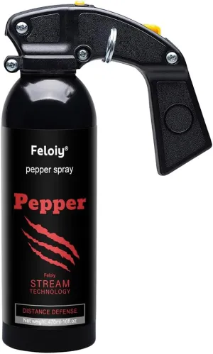 Feloiy Pepper Spray - for Home and Outdoor Security Defense, Comes with a Safety Clip, Ergonomic Grip for More Accurate Aiming