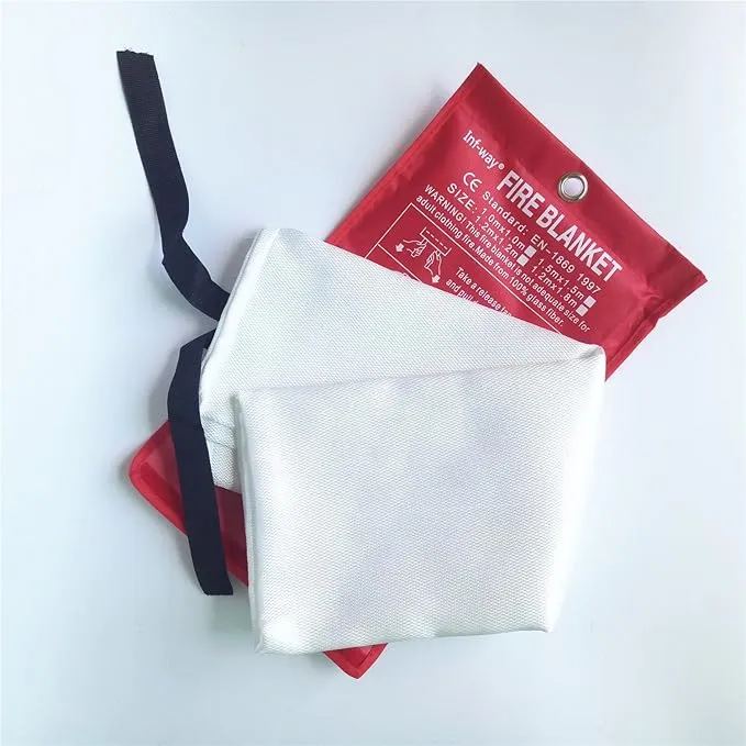 Fire Blanket for Home, Fiberglass Fire Suppression Blanket for Kitchen, Flame Retardant Protection and Heat Insulation Emergency Fireproof Safety Blankets for People (1, XL 70.9‘’x70.9'')