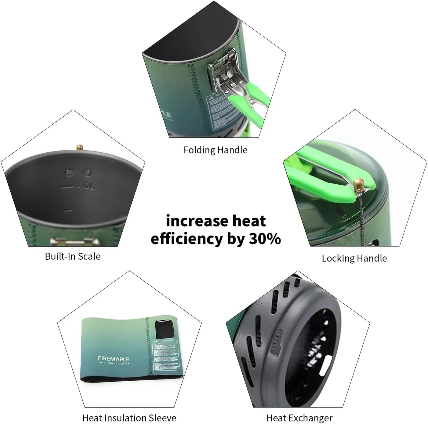 FIRE-MAPLE FMS-X2 Portable Cooking System – High-Efficiency Gas Stove for Camping & Hiking