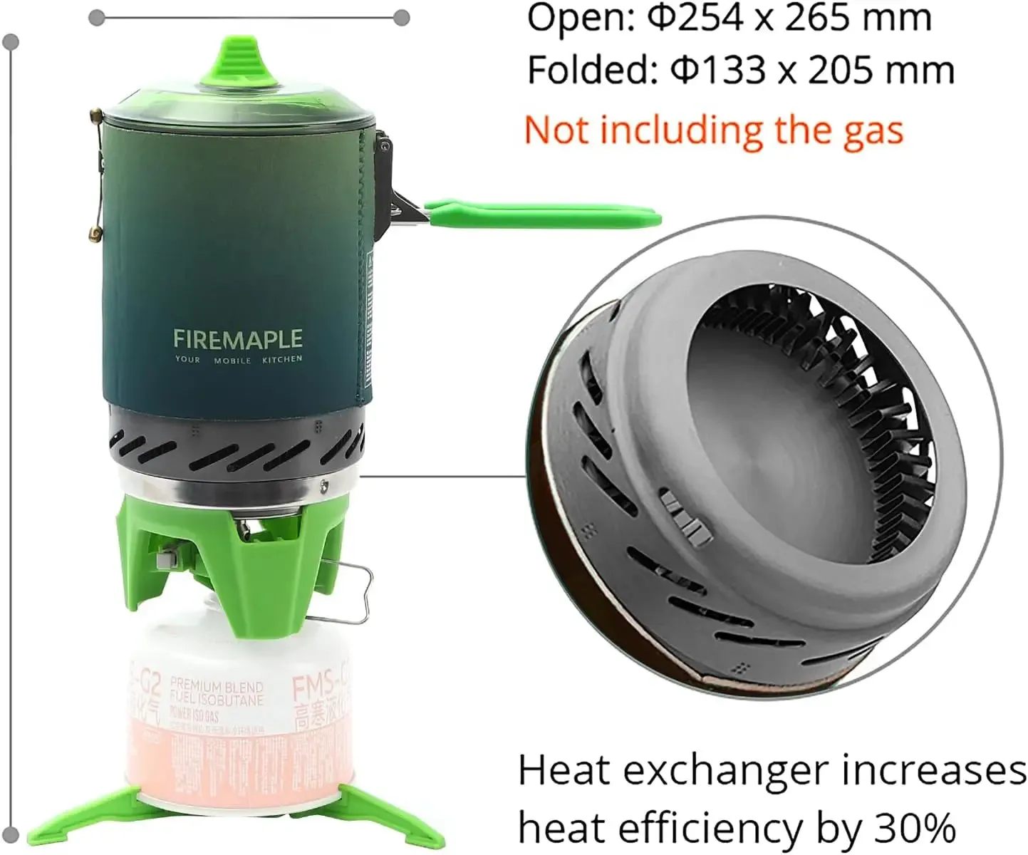 FIRE-MAPLE FMS-X2 Portable Cooking System – High-Efficiency Gas Stove for Camping & Hiking