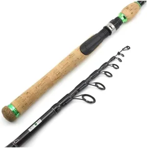 Fishing Poles Carbon Telescopic Fishing Rod Extended Cork Handle 15-45g Lure Weight M Power Fast Lure Rod Telescopic Fishing Rod