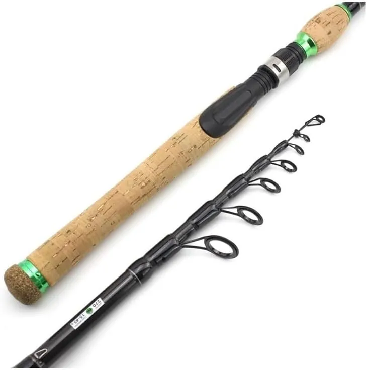 Fishing Poles Carbon Telescopic Fishing Rod Extended Cork Handle 15-45g Lure Weight M Power Fast Lure Rod Telescopic Fishing Rod