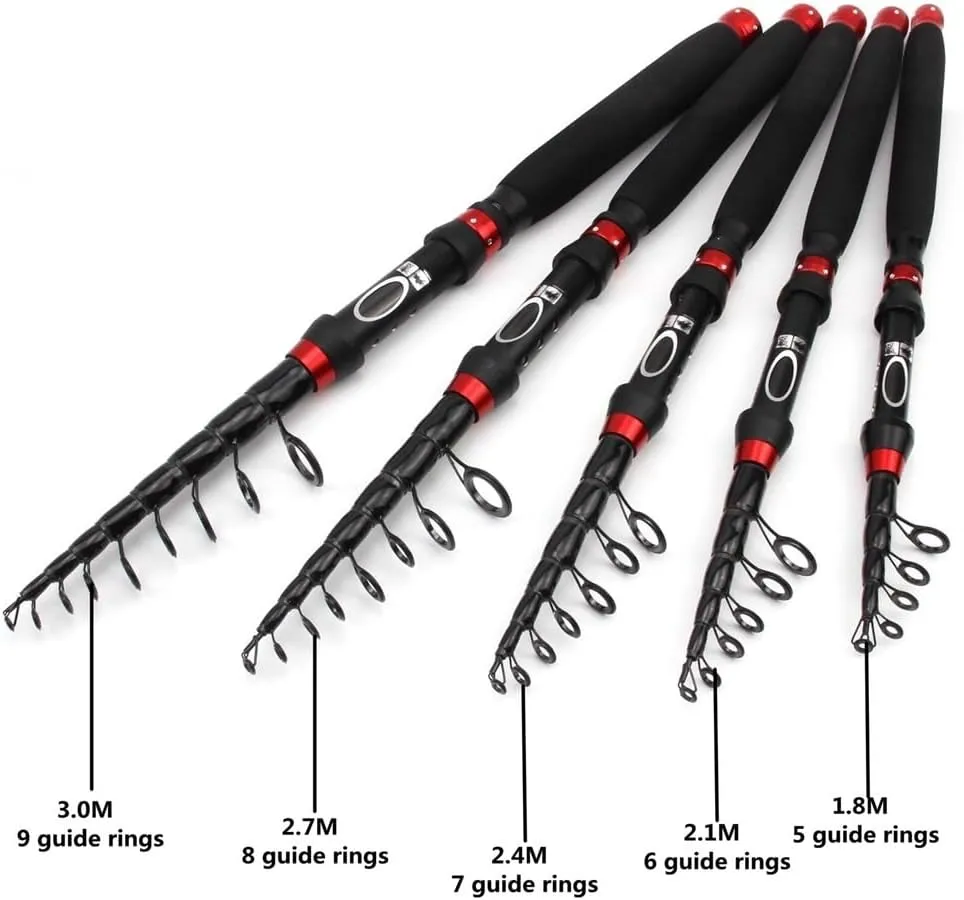 Fishing Poles Telescopic Lure Rod, Spin-cast Fishing Rod Telescopic Trout Rod Perch Rod Carp Pesca Telescopic Fishing Rod(2.7m)