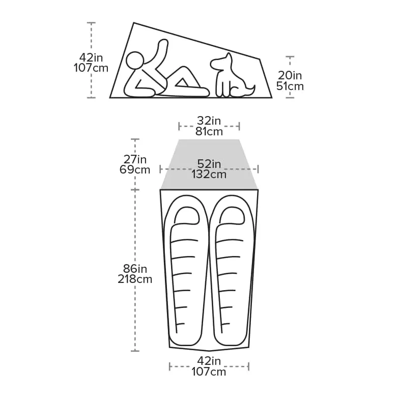 Fly Creek HV UL2 Bikepack Solution Dye Tent