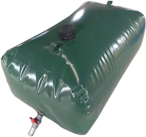Foldable Rain Barrel Water Storage Tank, Water Bag with Faucet, Large Capacity Outdoor Garden Water Storage Container for Irrigation Emergency(670L(176gal))