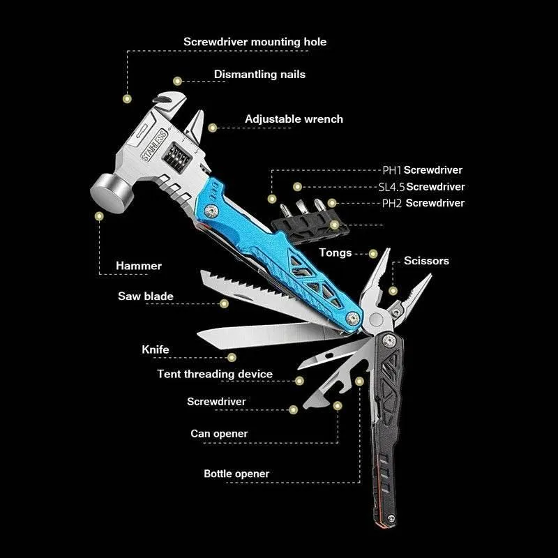 Foldable Screwdriver Kit - Compact Survival Tool Set