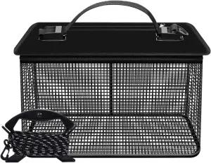 Folding Fishing Net Fishing Protections Live Fish Bucket Portable Meshes Fishing Net Storage Cage Fish Protectors Enduri