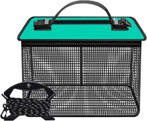 Folding Fishing Net Fishing Protections Live Fish Bucket Portable Meshes Fishing Net Storage Cage Fish Protectors Enduri
