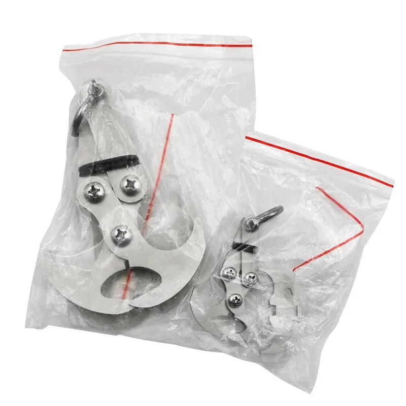 Folding Gravity Grab Hook Outdoor Rock Climbing Rescue Claw Survival Mountaineering Tool Multifunctional Stainless Steel/Iron