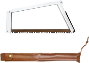 Folding Handsaw, High Manganese Steel   Aluminum Alloy   Nylon, Multifunctional Rectangular Saw for Outdoor Camping Survival Woodworking (silver)