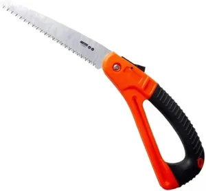 Folding Saw 7-Inch with Razor Tooth Blade – Hand Saw for Wood Cutting, Pruning, Camping, Gardening, and Hunting – Compact, Heavy-Duty Made with Hardened High Carbon Steel