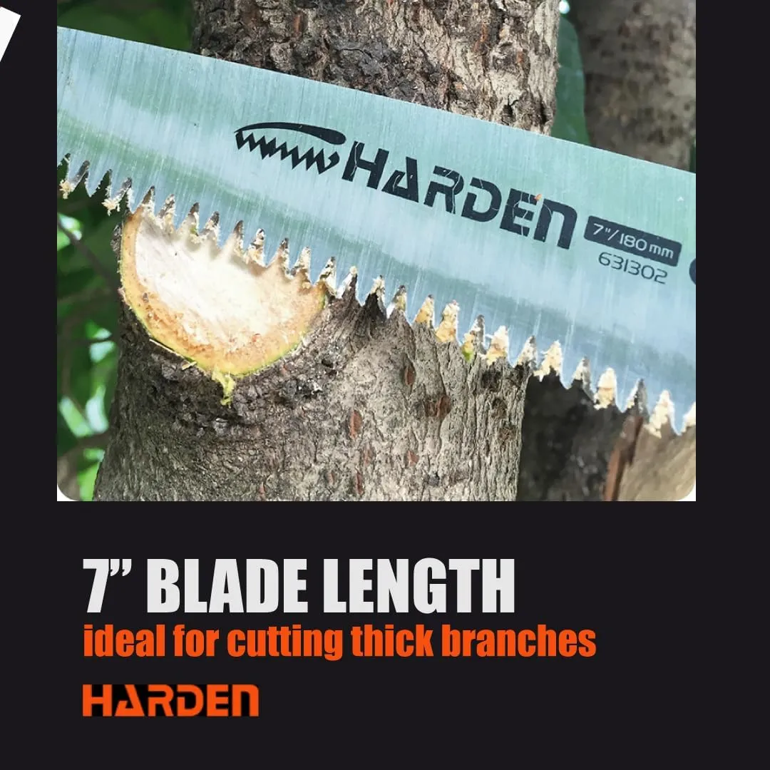 Folding Saw 7-Inch with Razor Tooth Blade – Hand Saw for Wood Cutting, Pruning, Camping, Gardening, and Hunting – Compact, Heavy-Duty Made with Hardened High Carbon Steel