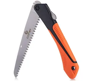 Folding Saw, 8 Inch Rugged Blade Hand Saw, Best for Camping, Gardening, Hunting | Cutting Wood, PVC, Bone, Pruning Saw with Ergonomic Non-Slip Handle