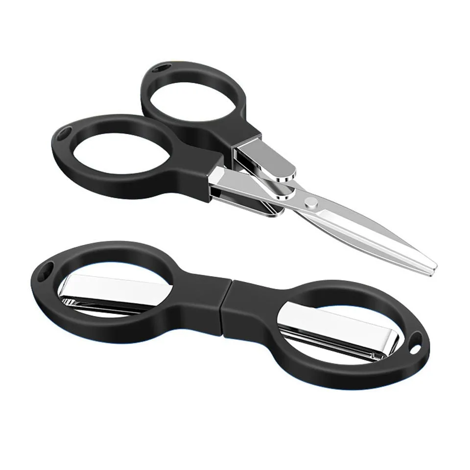 Folding Scissors Safe Portable Keychain Trip Scissors