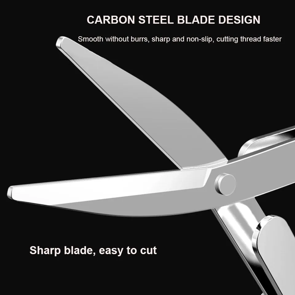 Folding Scissors Safe Portable Keychain Trip Scissors