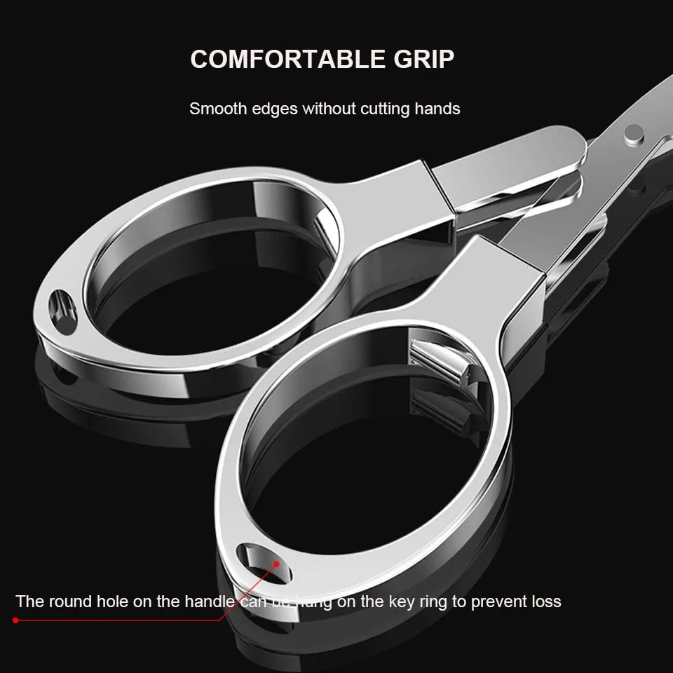 Folding Scissors Safe Portable Keychain Trip Scissors