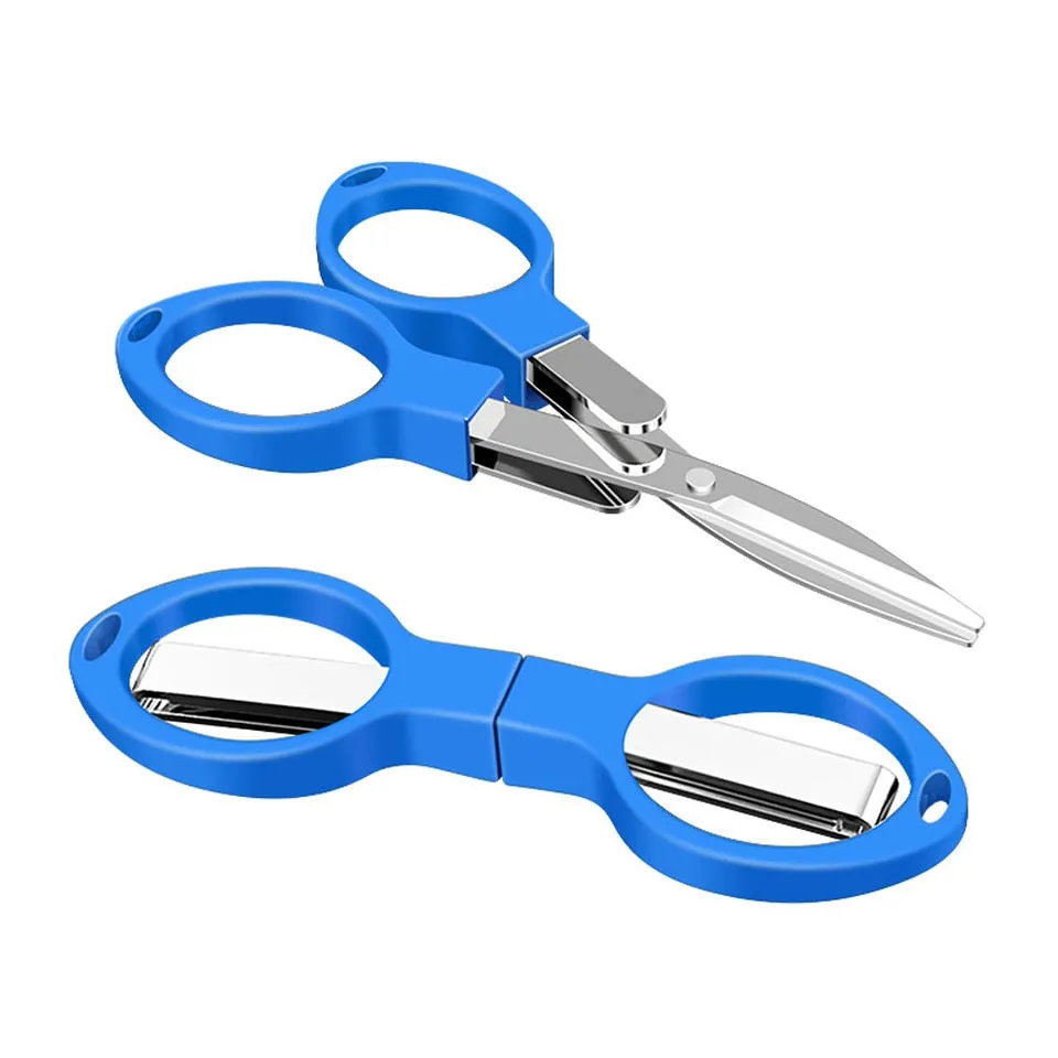 Folding Scissors Safe Portable Keychain Trip Scissors