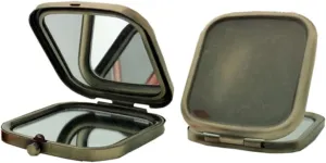 Folding Square Makeup Mirrors 2pcs Double-Sided Mini Mirror for Purse Portable Compact and Stylish for Women